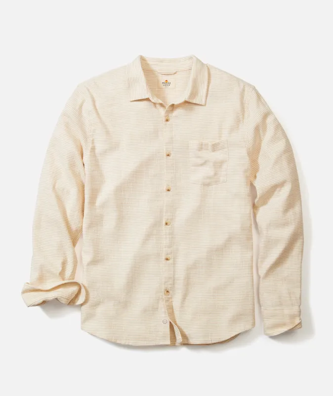 Stretch Selvage Long Sleeve Shirt made by Marine Layer