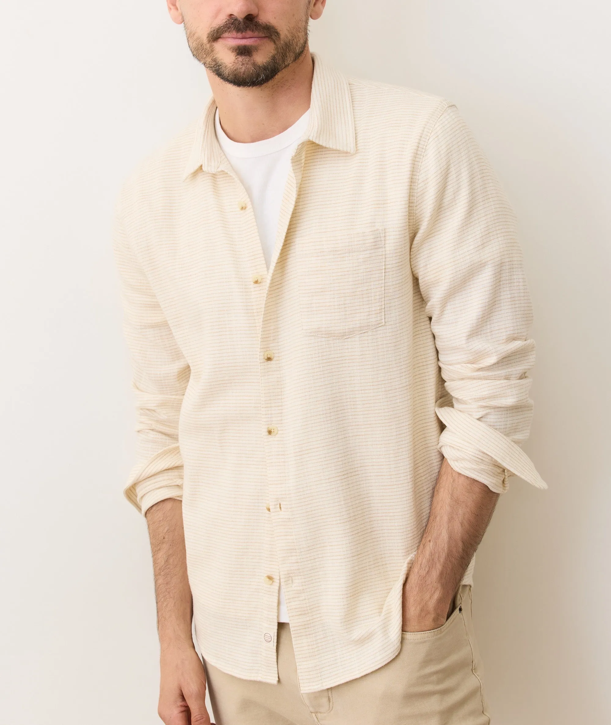 Stretch Selvage Long Sleeve Shirt sold by Marine Layer product image thumbnail 2