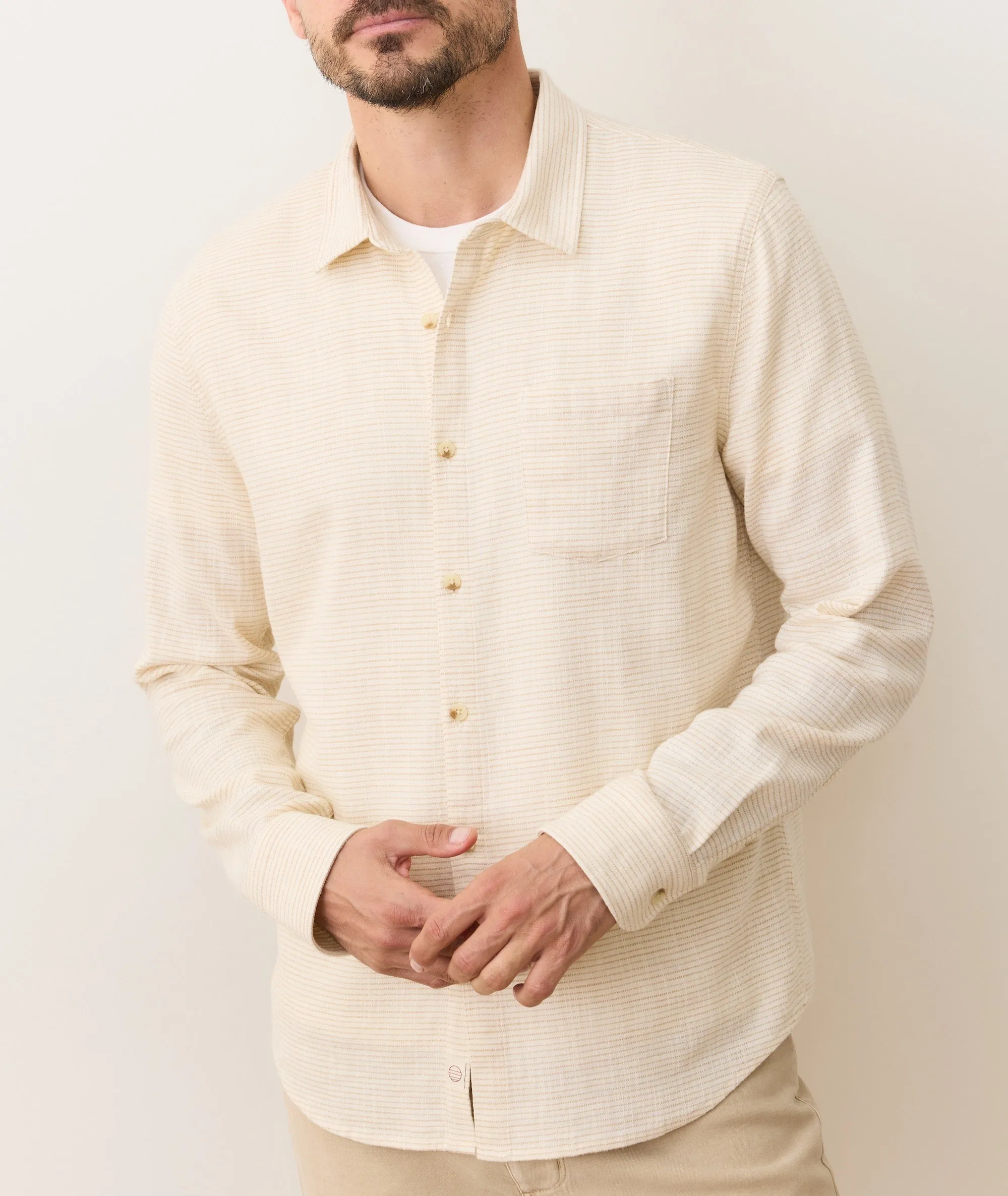 Stretch Selvage Long Sleeve Shirt sold by Marine Layer product image thumbnail 5