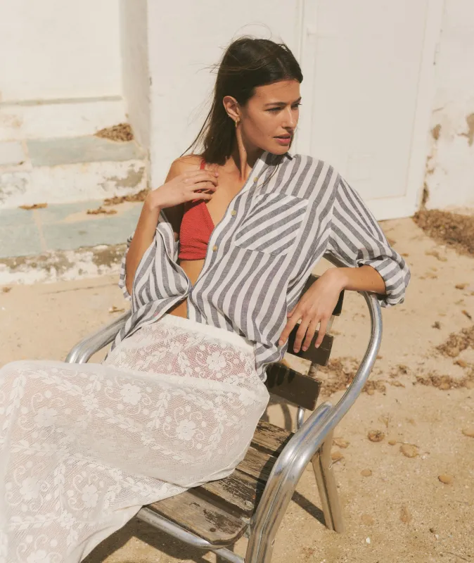 Jane Relaxed Linen Shirt made by Marine Layer
