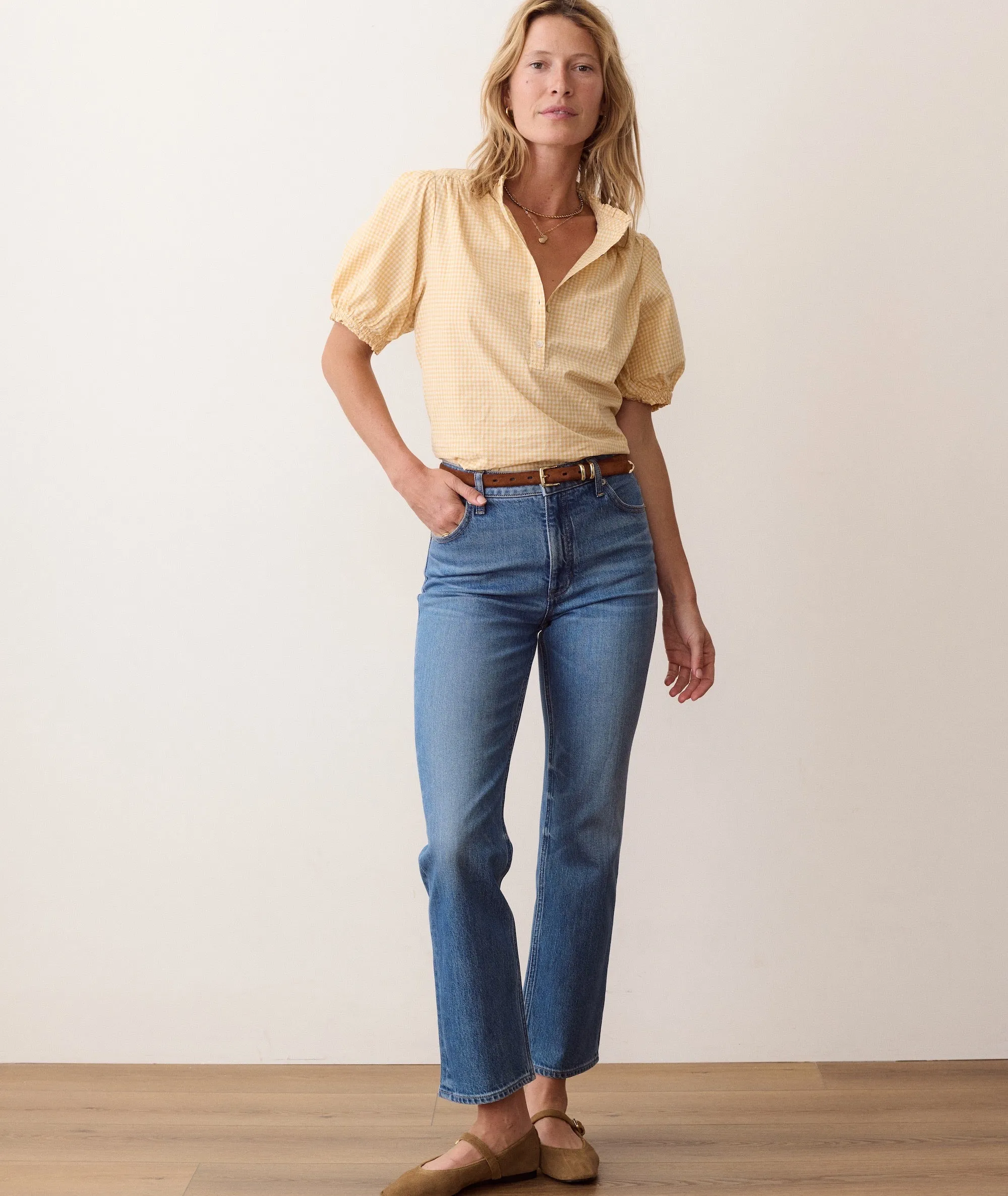 Josie Poplin Blouse sold by Marine Layer product image thumbnail 4