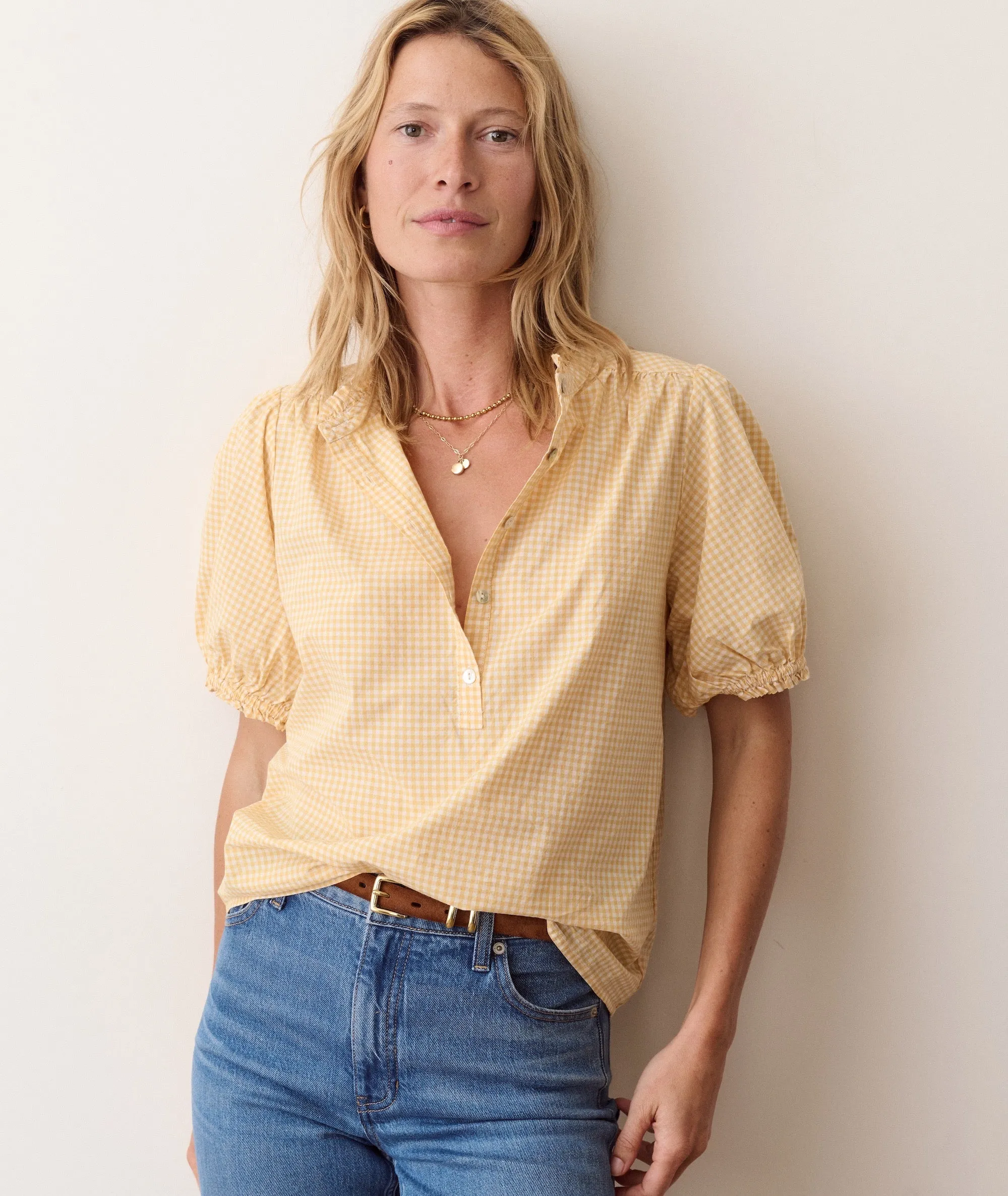 Josie Poplin Blouse sold by Marine Layer product image thumbnail 3