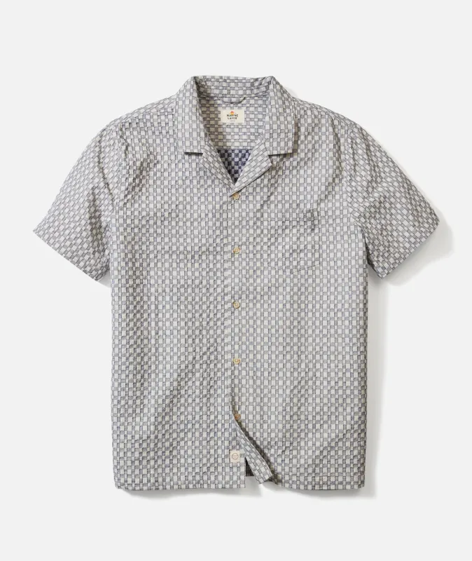 Landon Checkered Resort Shirt made by Marine Layer