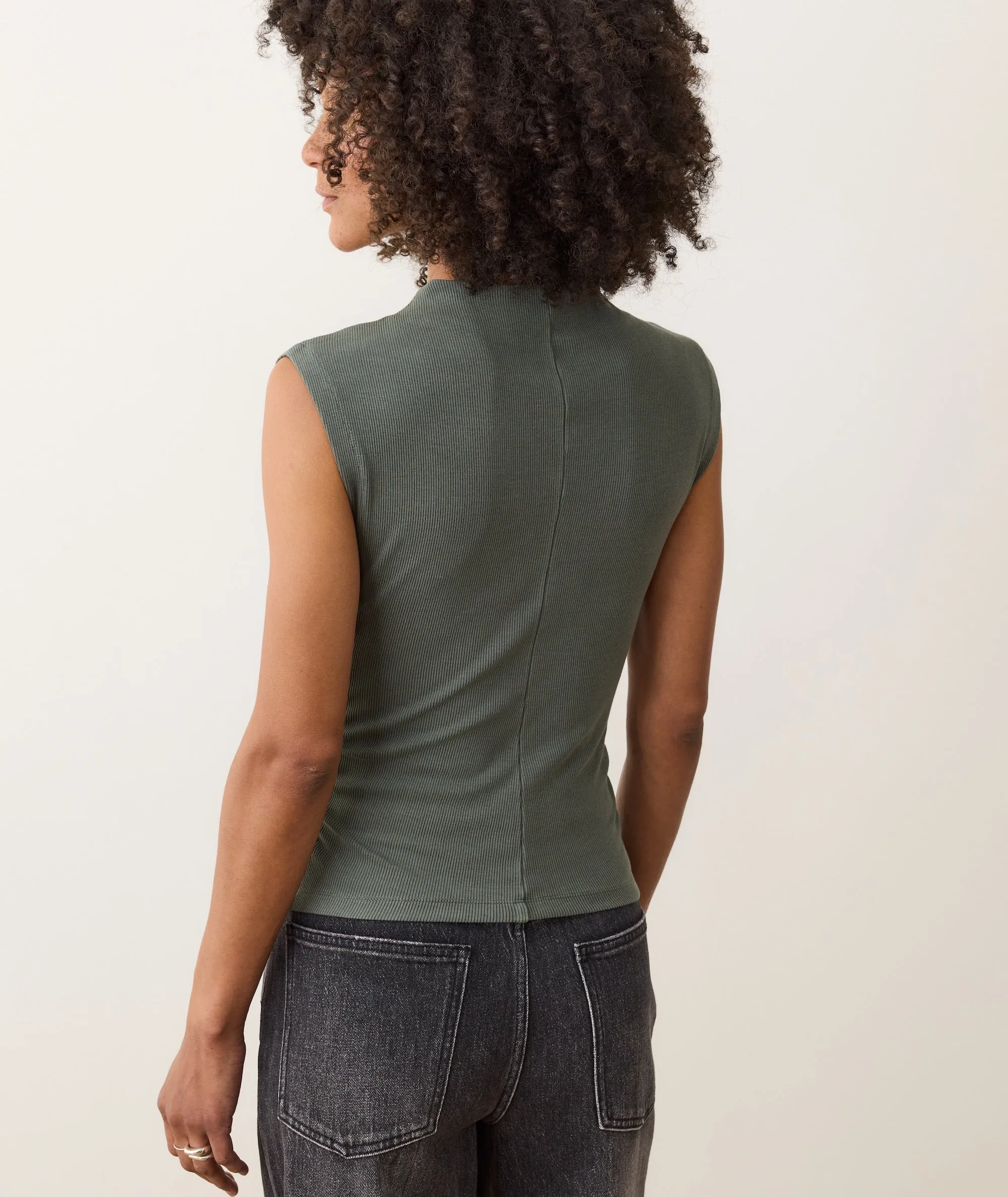 Lexi Rib Sun-In Mockneck Top sold by Marine Layer product image thumbnail 3