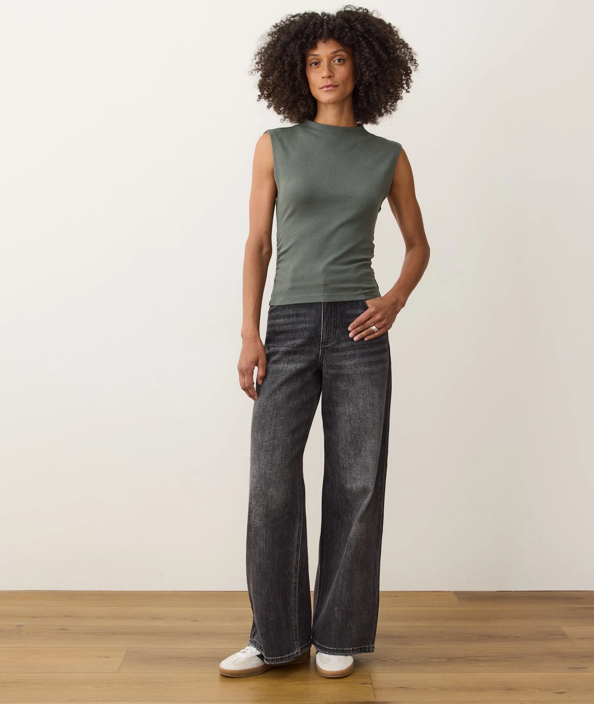 Lexi Rib Sun-In Mockneck Top sold by Marine Layer product image thumbnail 4