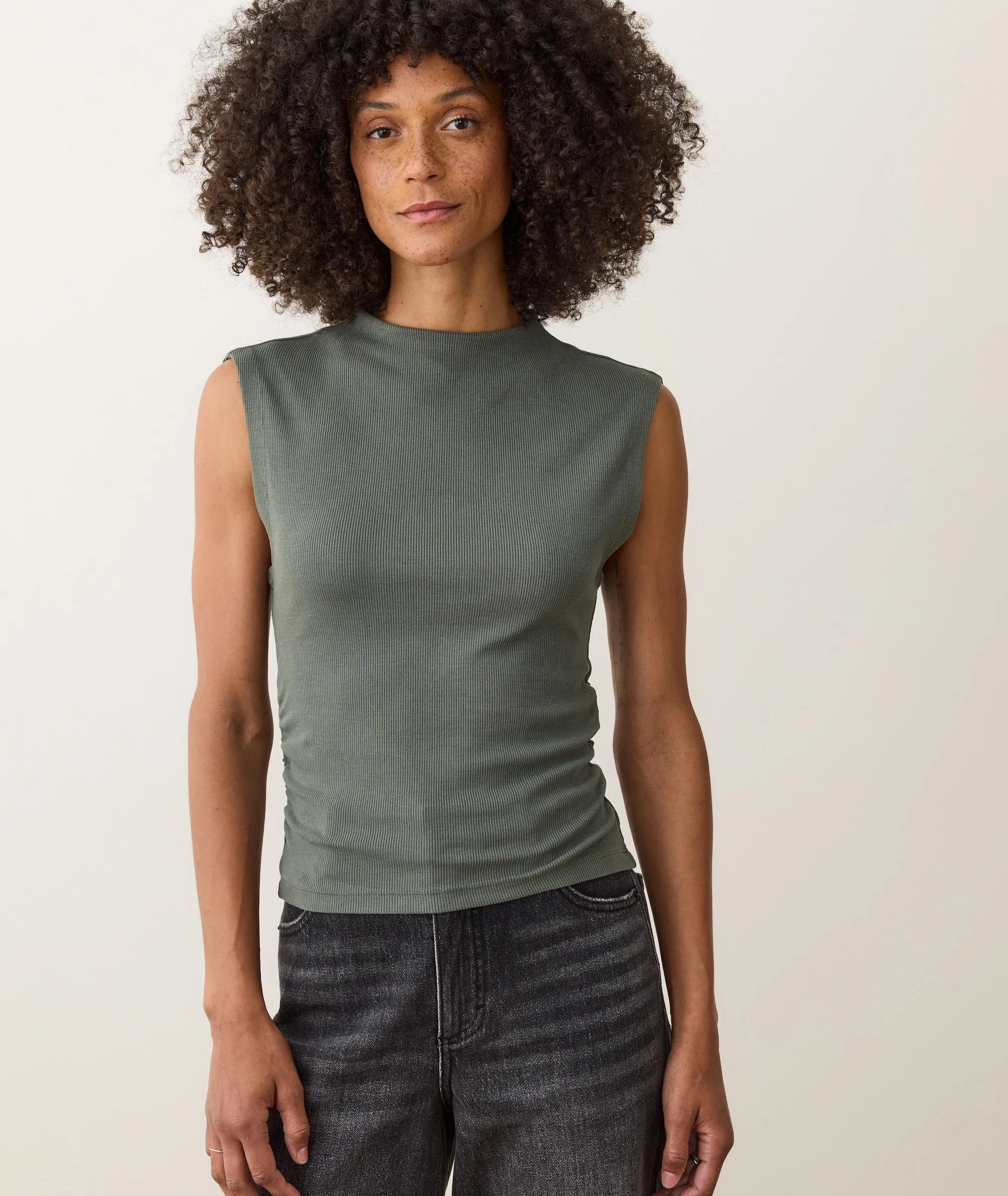 Lexi Rib Sun-In Mockneck Top sold by Marine Layer product image thumbnail 2