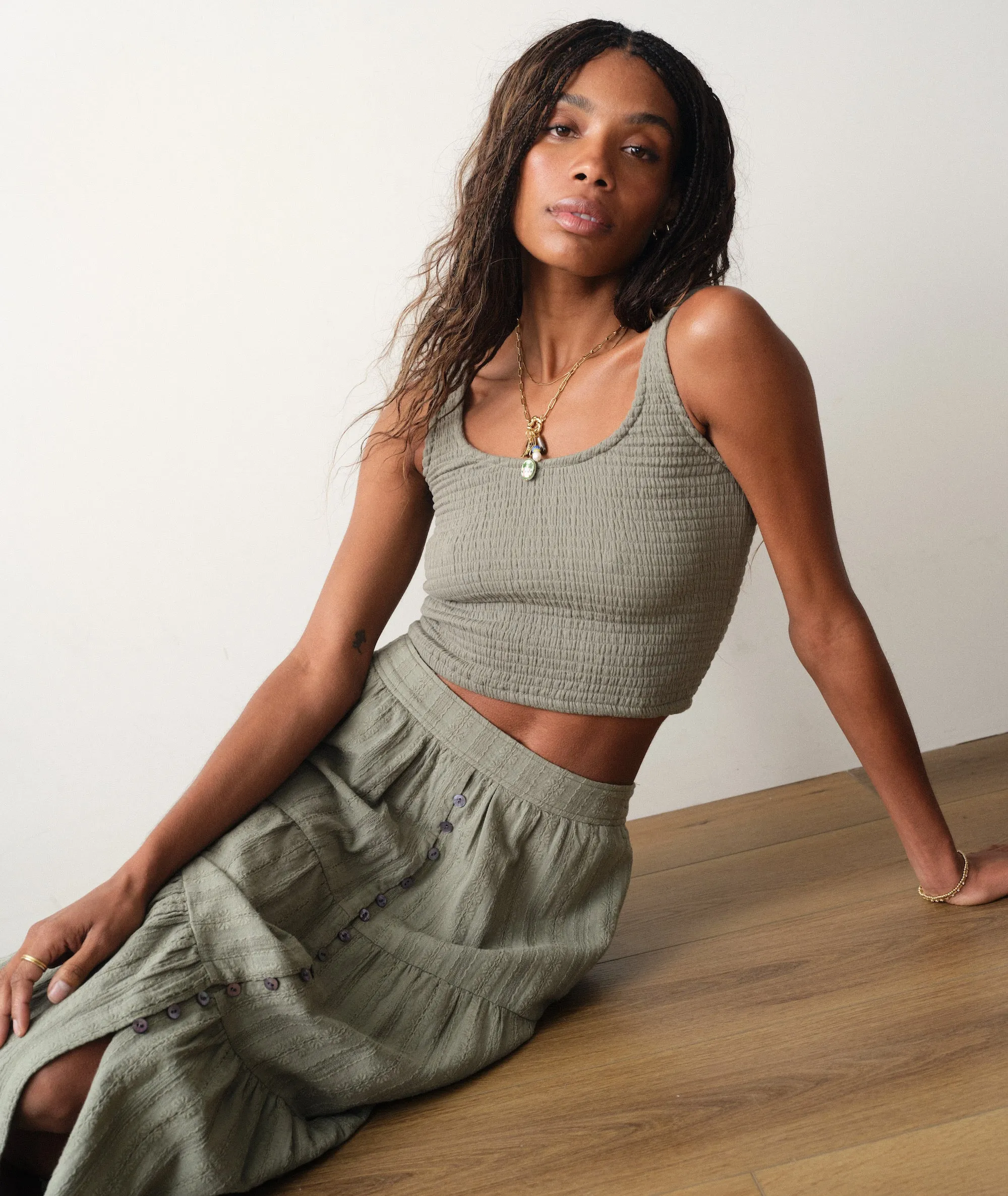 Coralina Scoop Tank sold by Marine Layer
