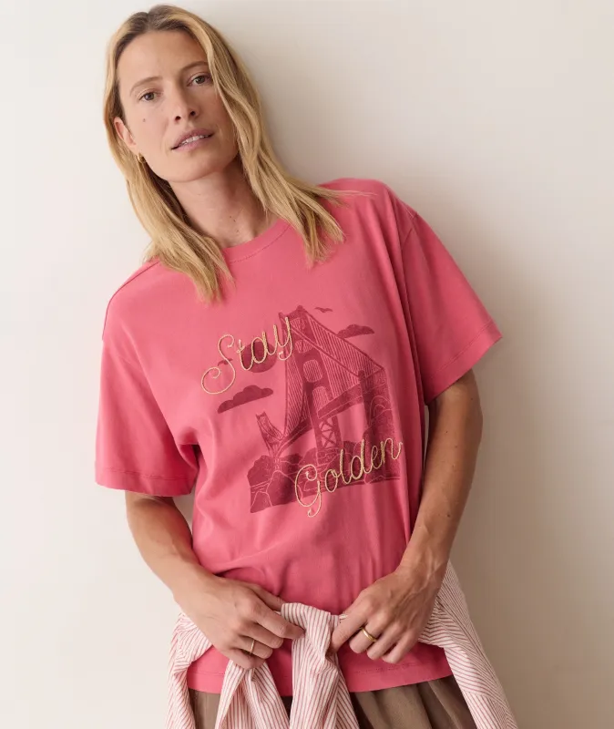 Dream Jersey Oversized Graphic Tee made by Marine Layer