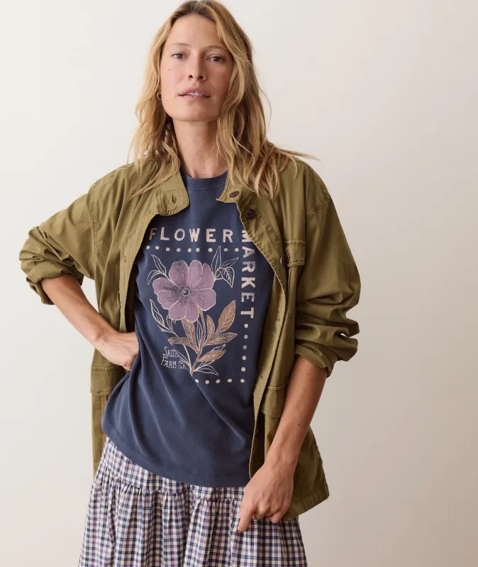 Dream Jersey Oversized Graphic Tee made by Marine Layer