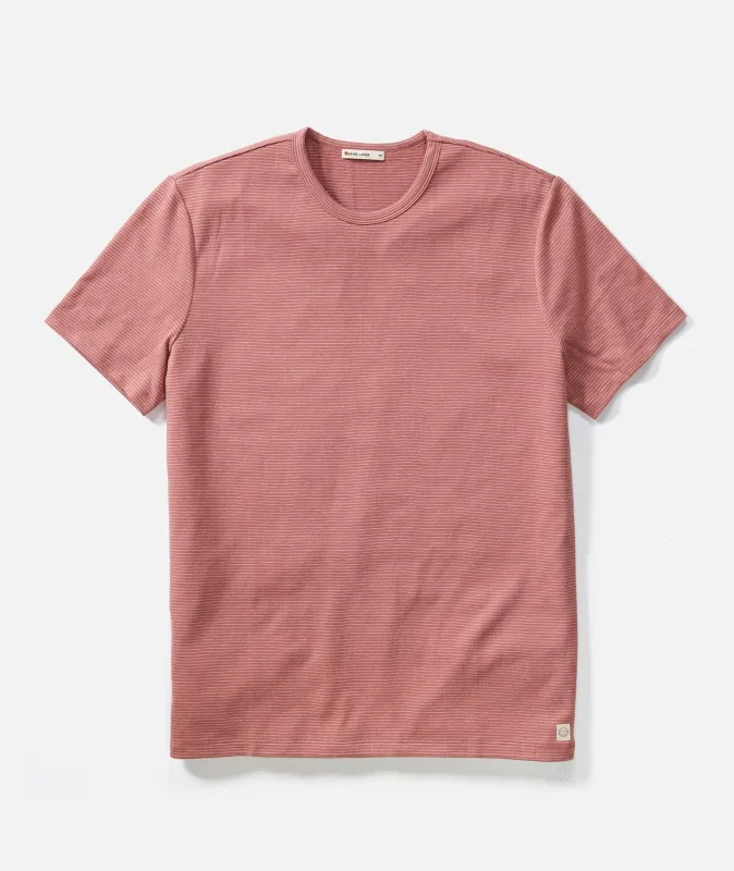 Signature Jacquard Crew Tee made by Marine Layer
