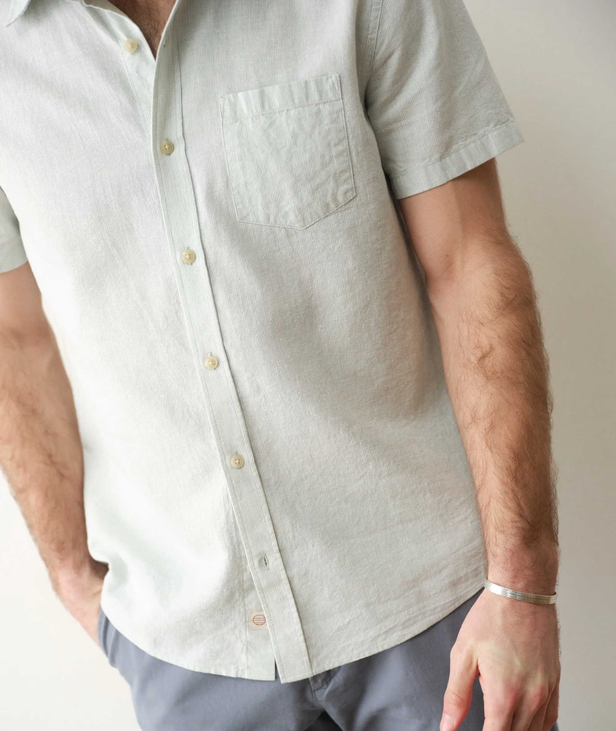 Better-Than-Linen Short Sleeve Shirt sold by Marine Layer product image thumbnail 5