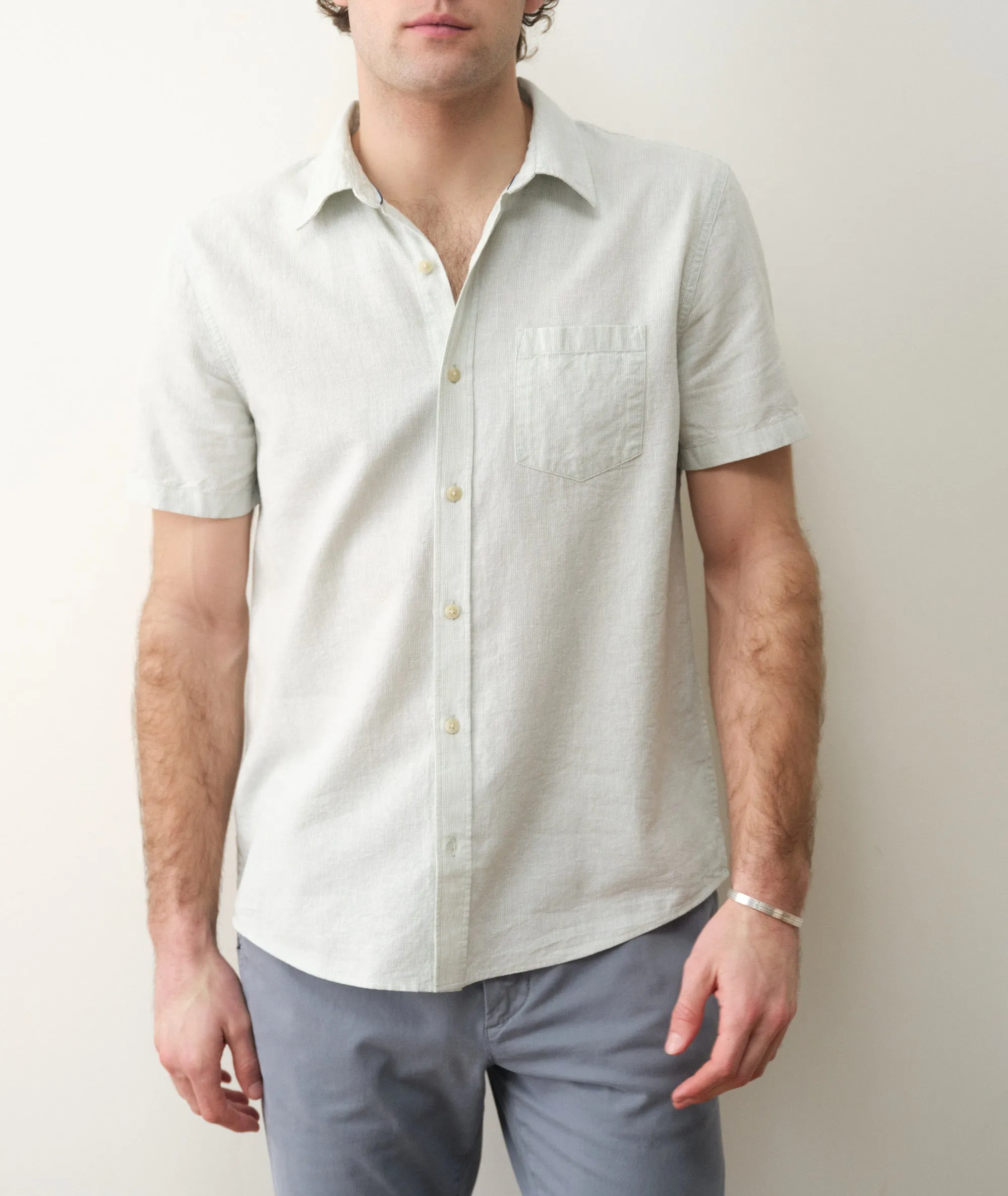Better-Than-Linen Short Sleeve Shirt sold by Marine Layer product image thumbnail 2