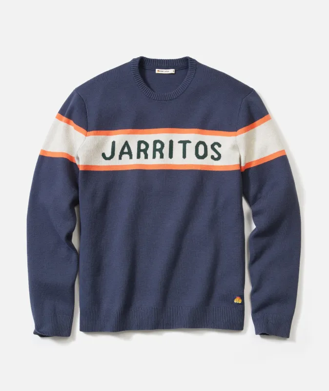 ML x Jarritos Varsity Sweater made by Marine Layer