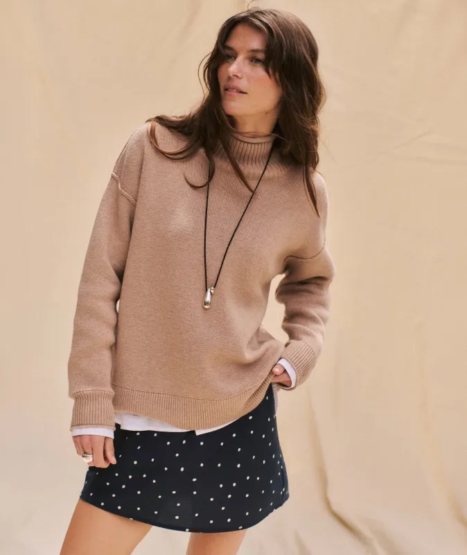 Maggie Funnel Neck Sweater made by Marine Layer