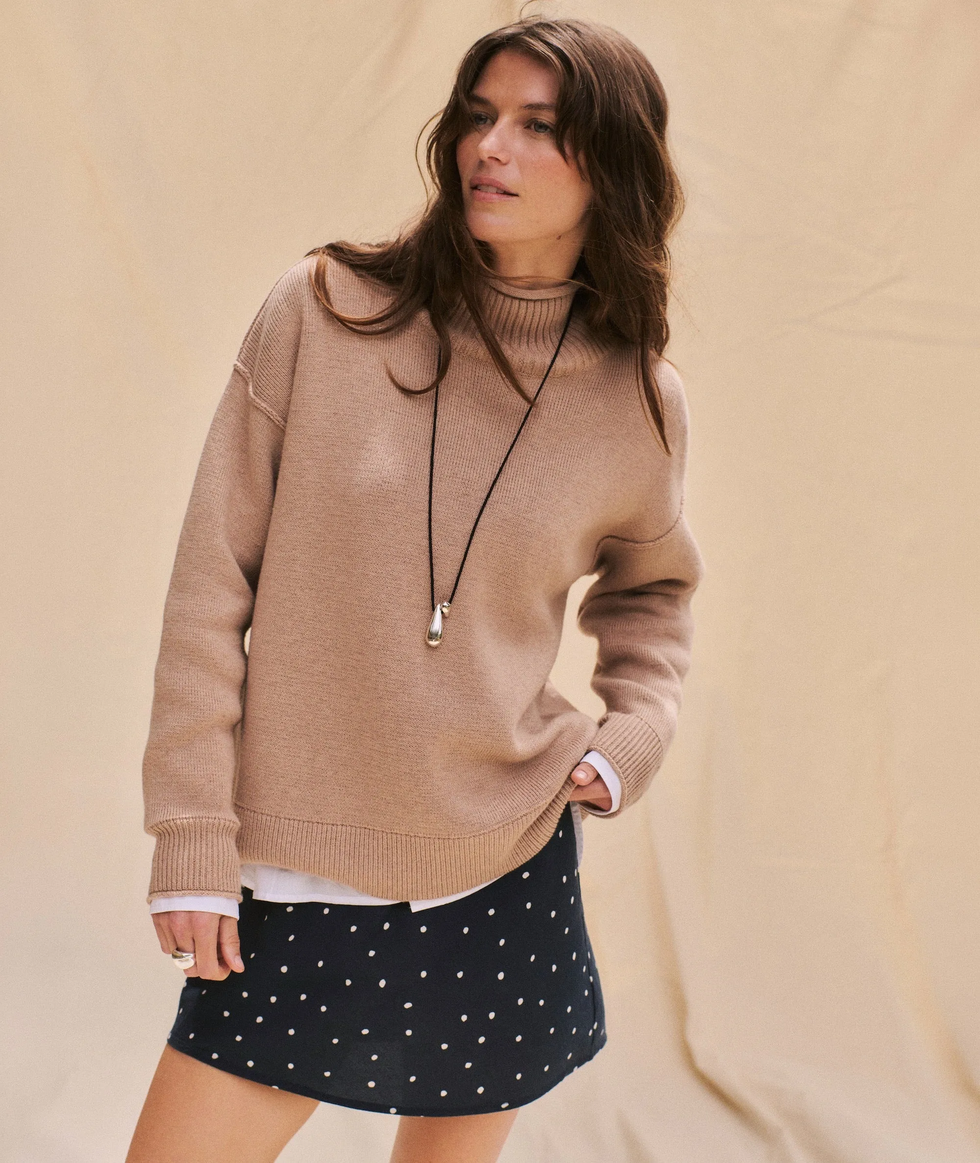 Maggie Funnel Neck Sweater sold by Marine Layer