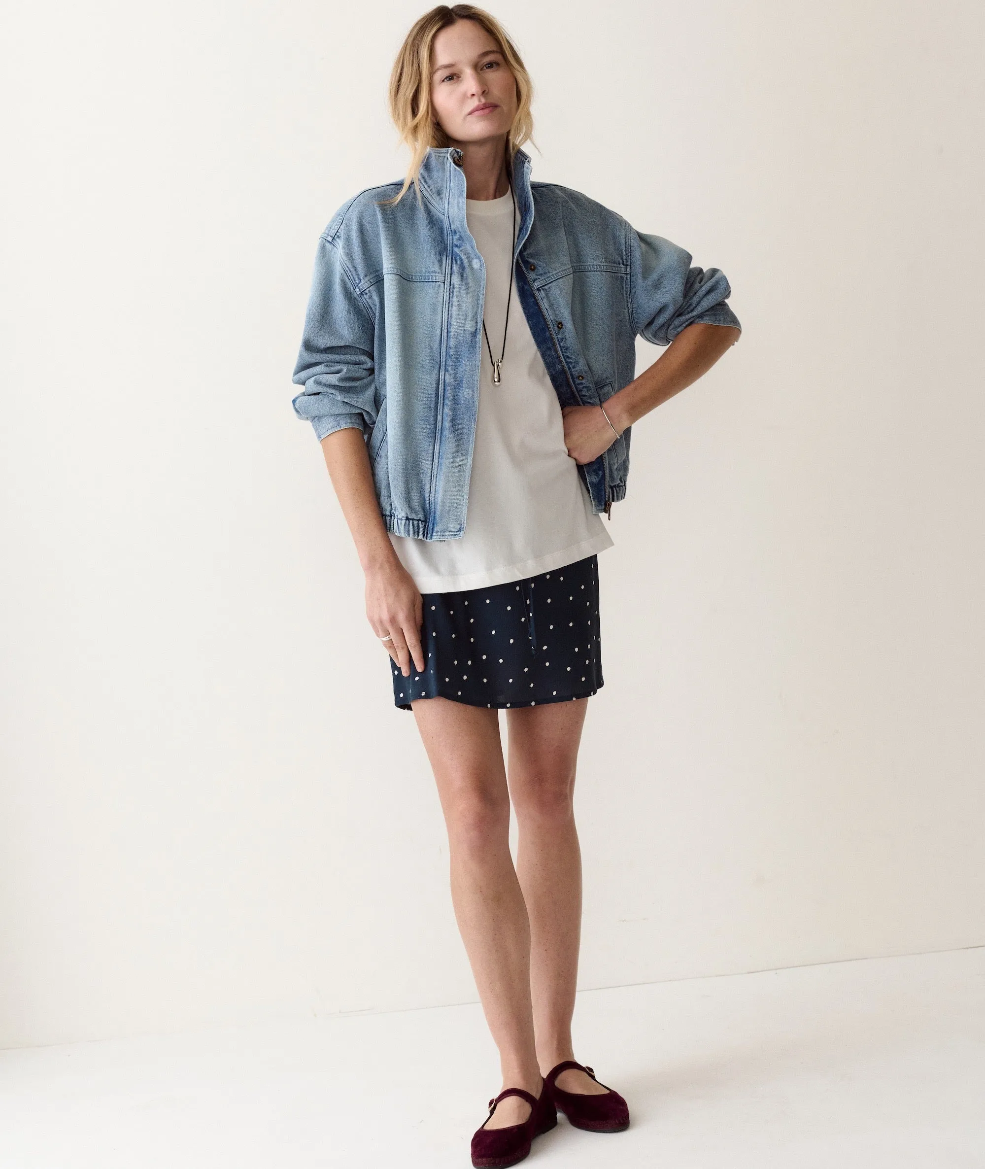 Lou Denim Bomber sold by Marine Layer product image thumbnail 4