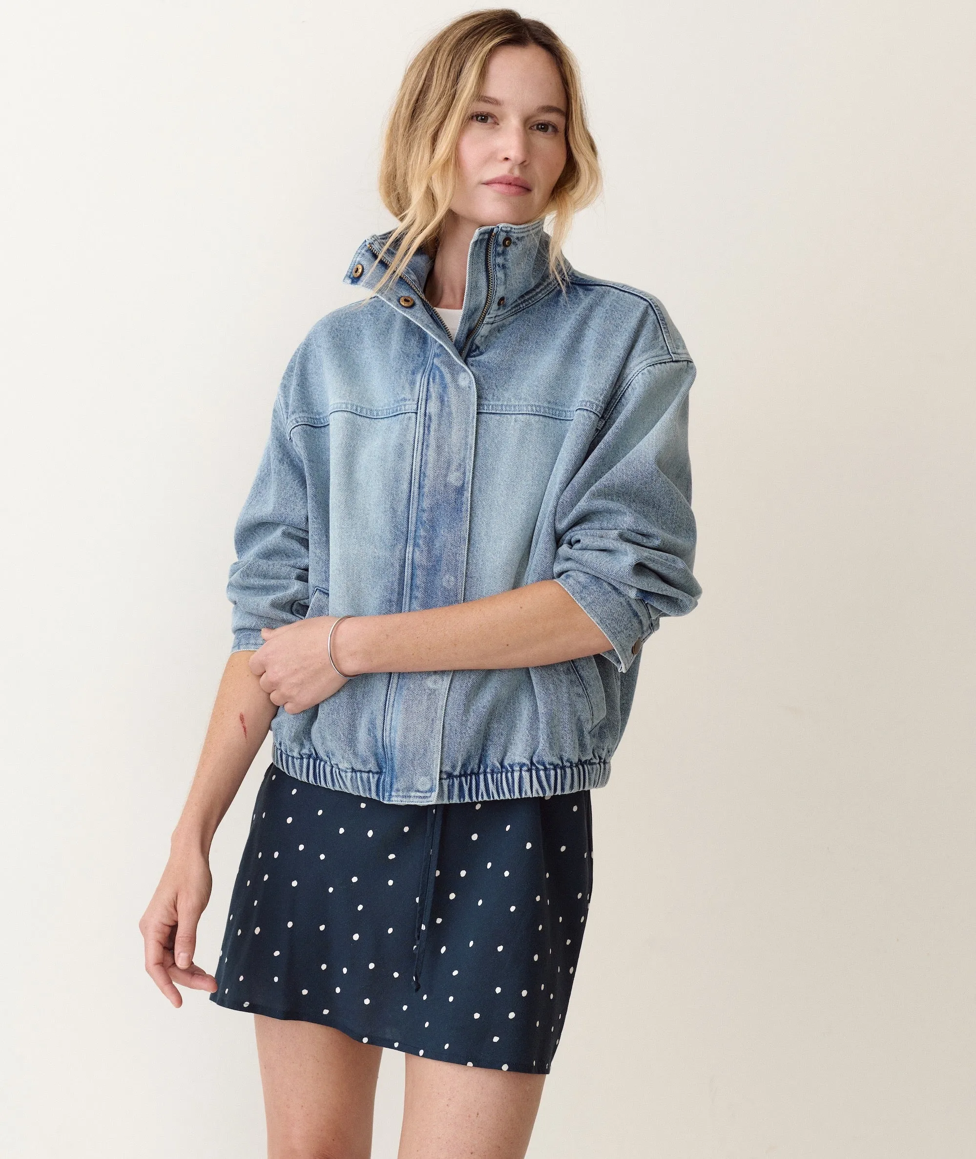 Lou Denim Bomber sold by Marine Layer product image thumbnail 2