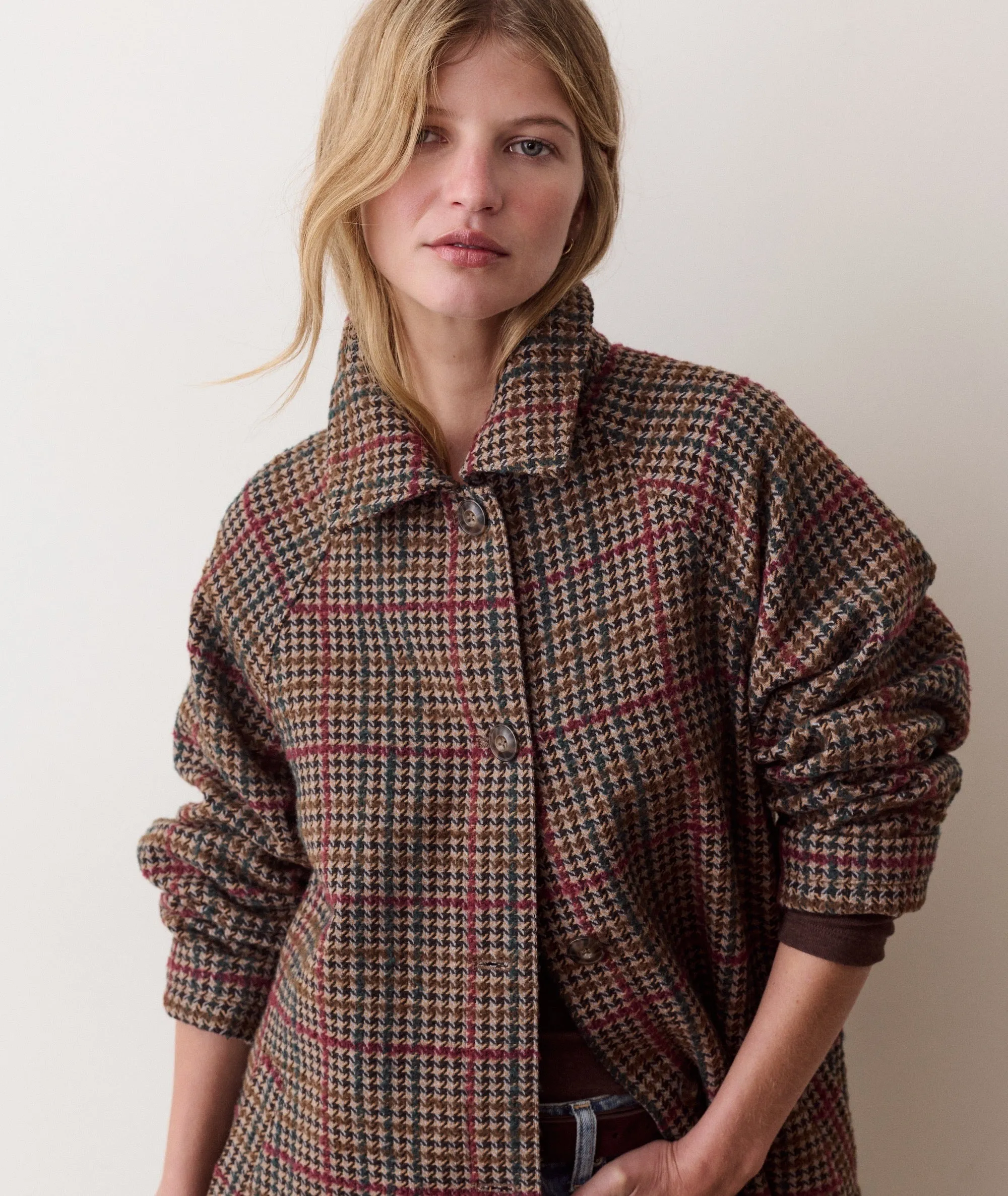 Hayes Houndstooth Trench Coat sold by Marine Layer product image thumbnail 2