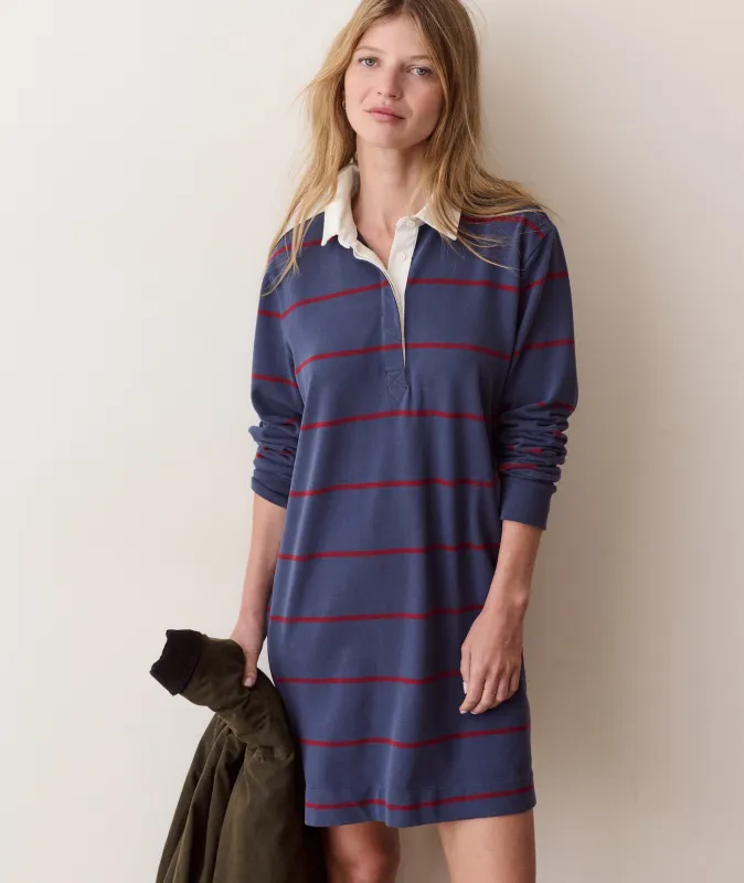 Dream Jersey Rugby Mini Dress made by Marine Layer
