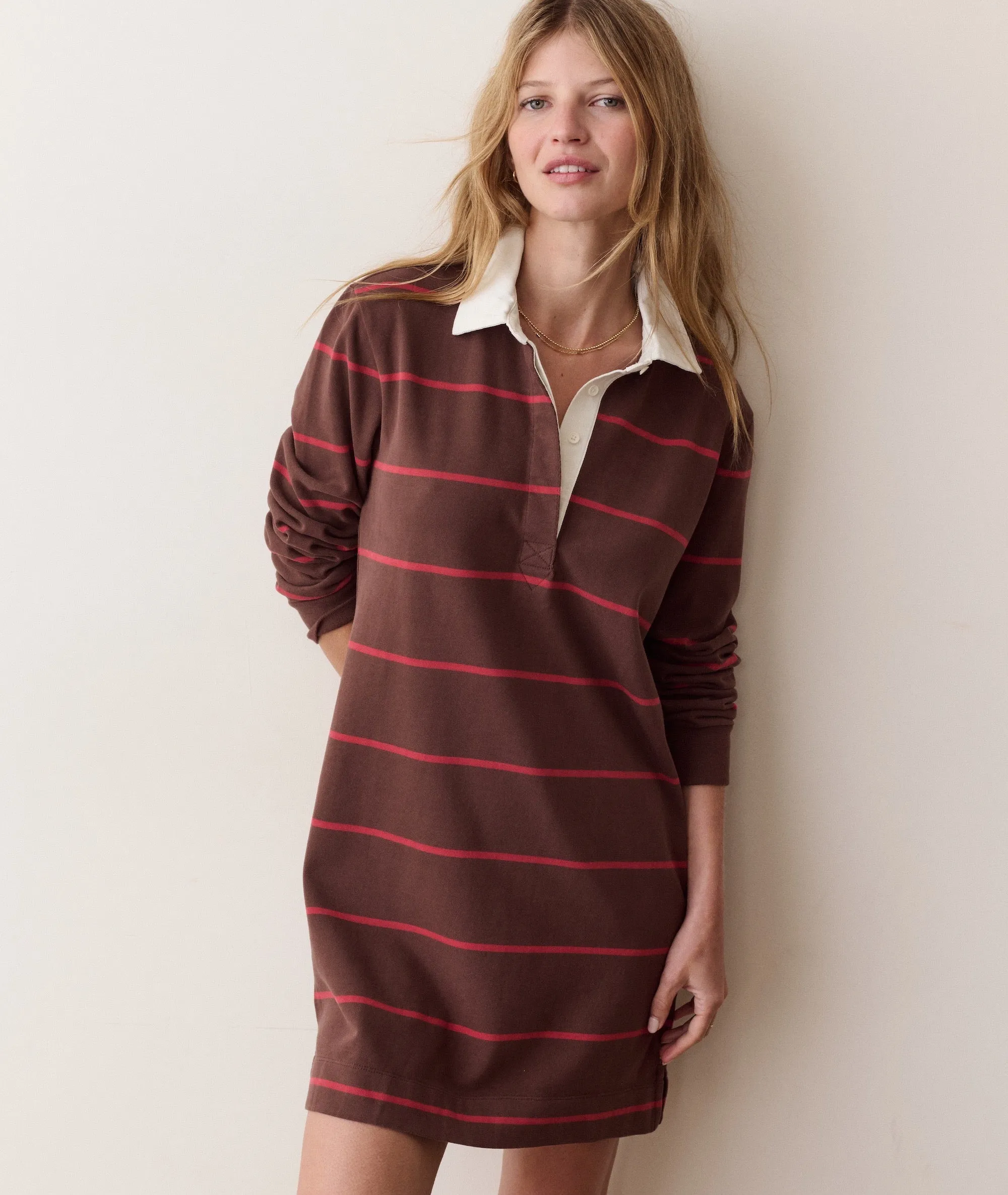 Dream Jersey Rugby Mini Dress sold by Marine Layer product image thumbnail 2