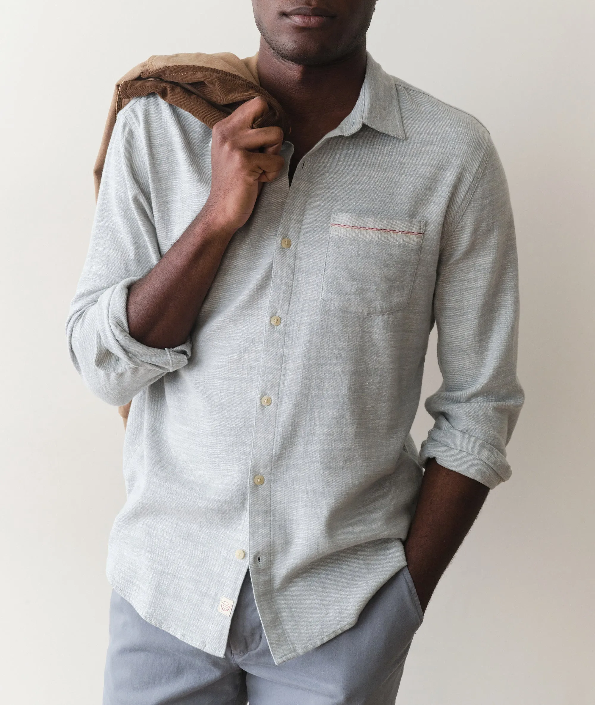 Stretch Selvage Long Sleeve Shirt sold by Marine Layer product image thumbnail 2