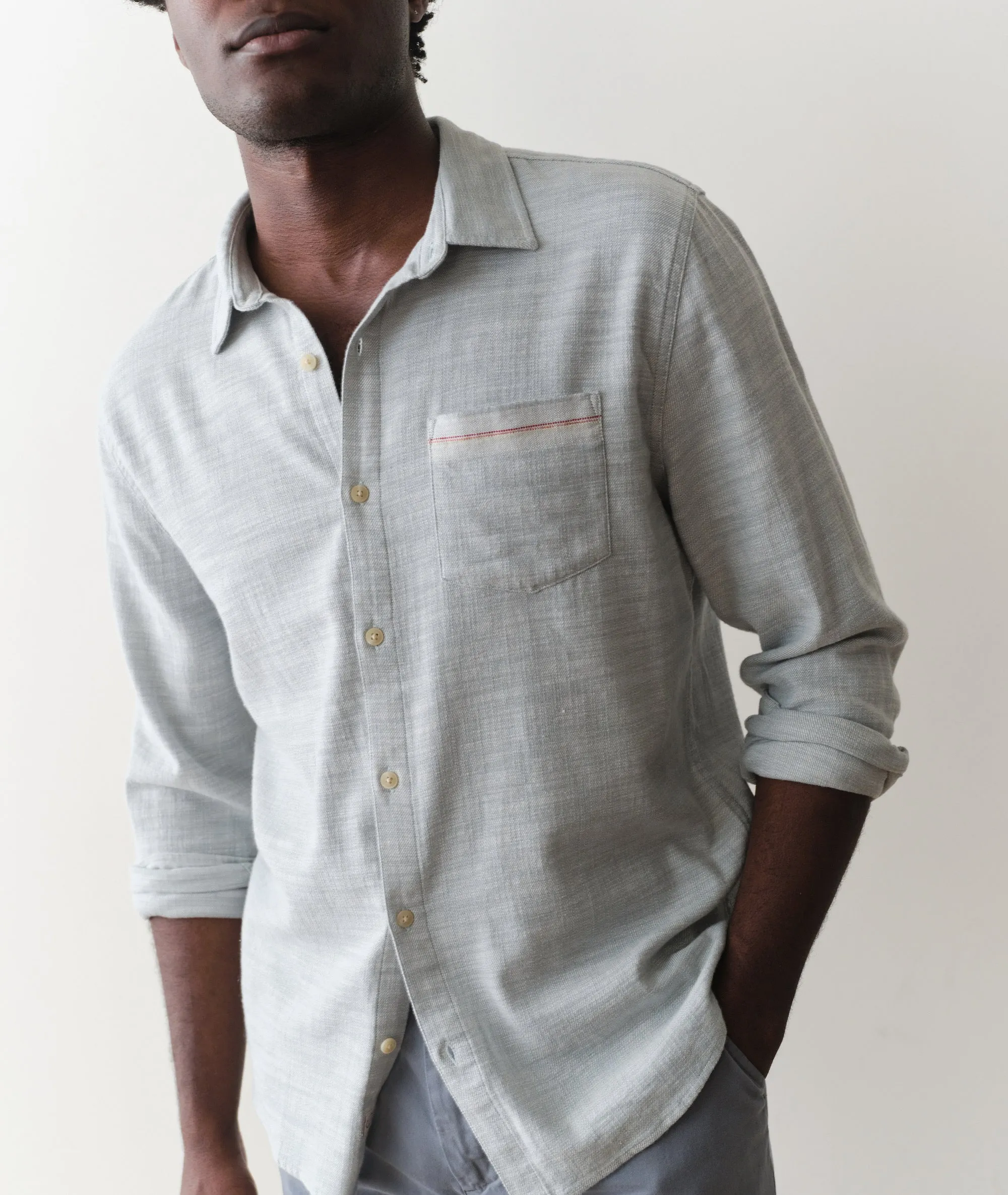Stretch Selvage Long Sleeve Shirt sold by Marine Layer product image thumbnail 3
