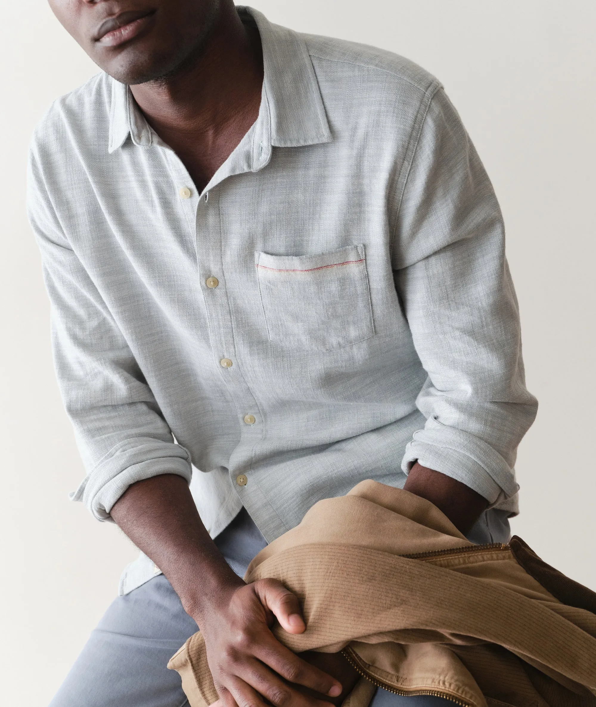 Stretch Selvage Long Sleeve Shirt sold by Marine Layer product image thumbnail 5