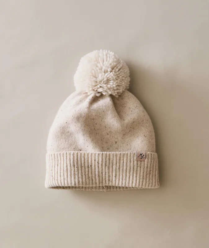 Coastal Merino Pom Beanie made by Marine Layer
