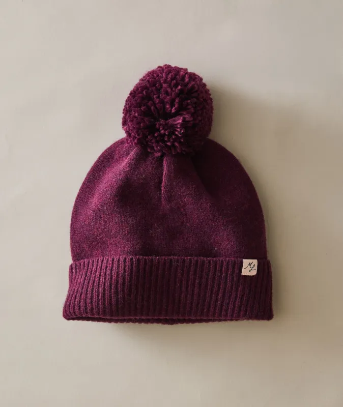 Coastal Merino Pom Beanie made by Marine Layer