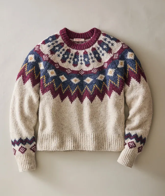 Donegal Fair Isle Sweater made by Marine Layer