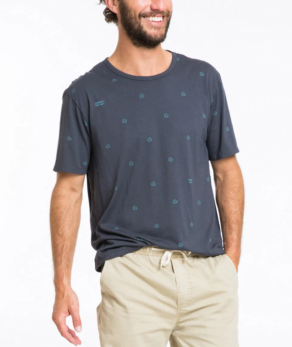 All Over Print Crewneck - Midnight Blue sold by Marine Layer product image thumbnail 3