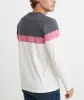 Jacob Pieced Crewneck in Magnet/Rose/Natural sold by Marine Layer