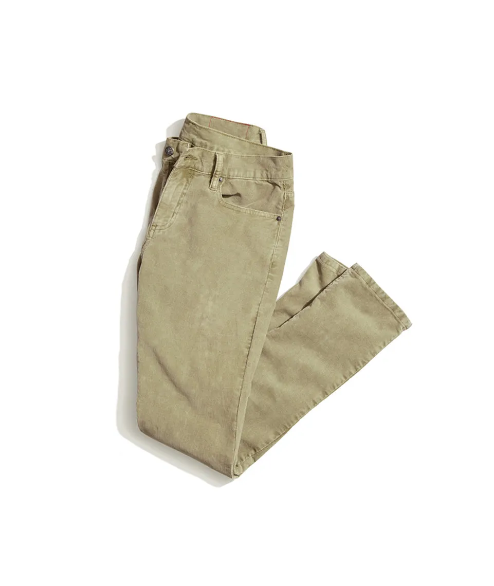 Cambridge Cord in Khaki sold by Marine Layer