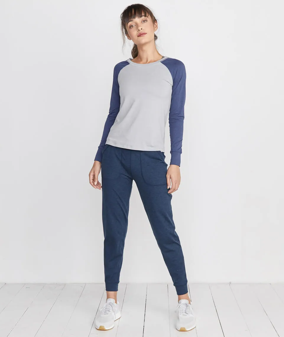 Brie Baseball Raglan in Navy sold by Marine Layer product image thumbnail 4