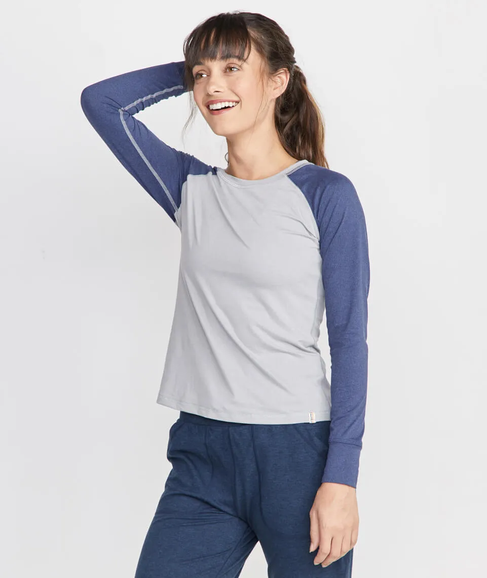 Brie Baseball Raglan in Navy sold by Marine Layer product image thumbnail 2
