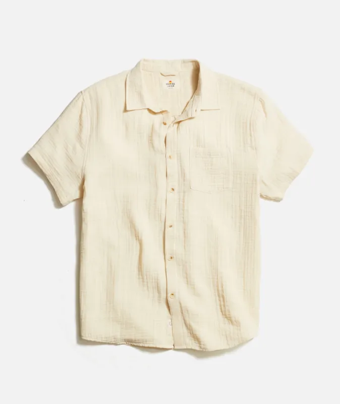 Crinkle Double Cloth  Shirt sold by Marine Layer