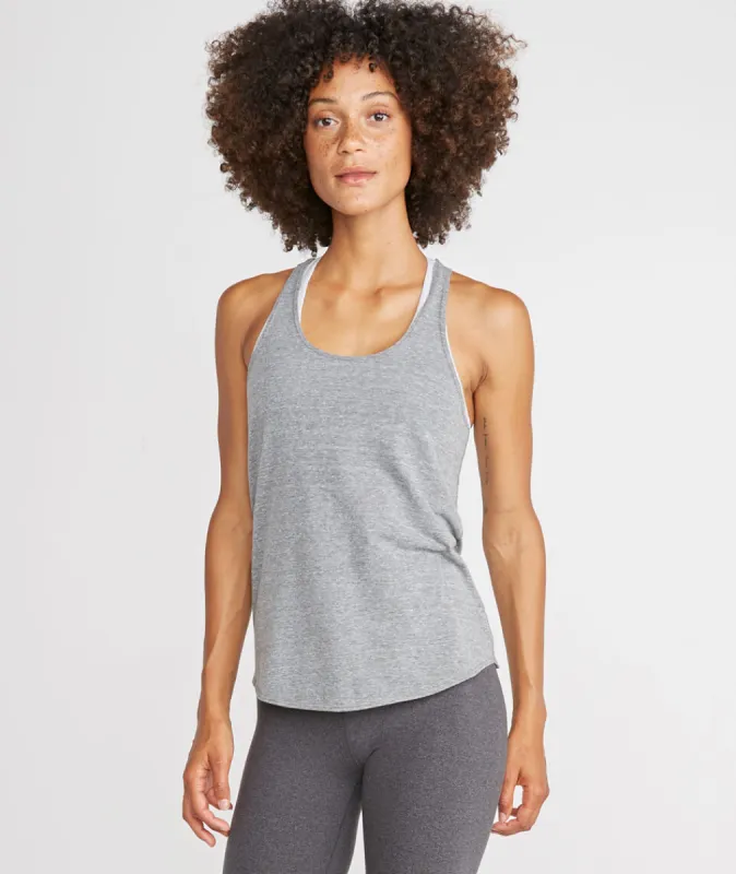 Danica Sport Tank in Heather Grey made by Marine Layer