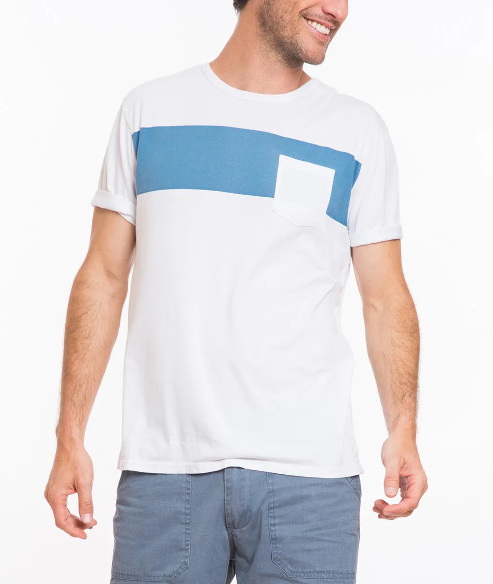 Bold Stripe Crewneck - White and Navy sold by Marine Layer product image thumbnail 2