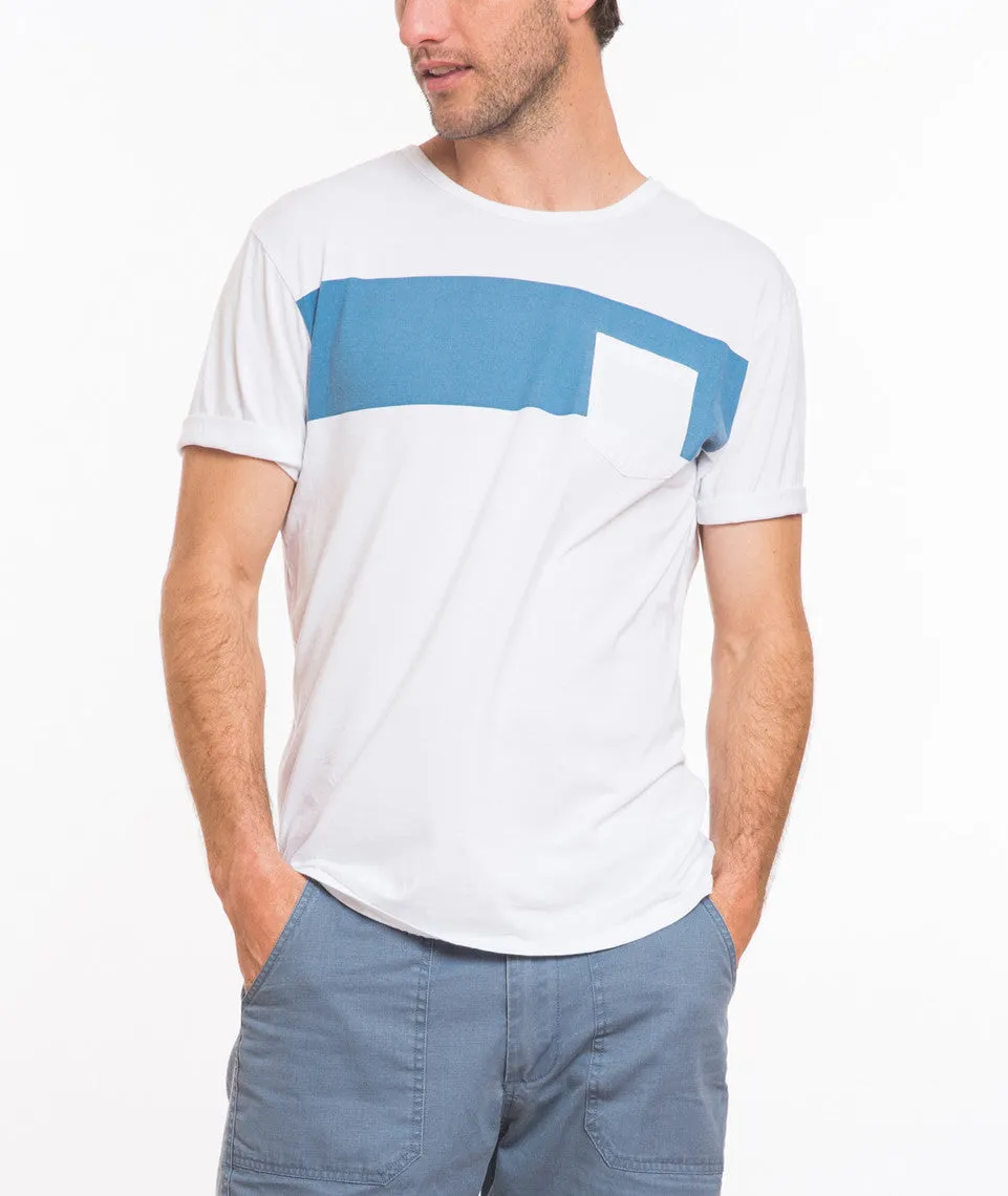 Bold Stripe Crewneck - White and Navy sold by Marine Layer product image thumbnail 3