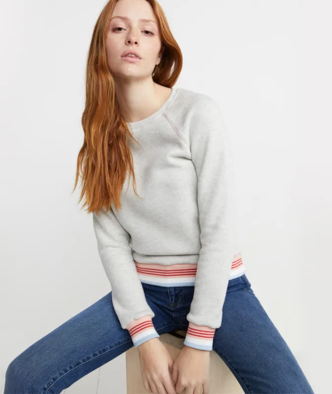 Jenny Crewneck Sweatshirt in Oatmeal Heather sold by Marine Layer