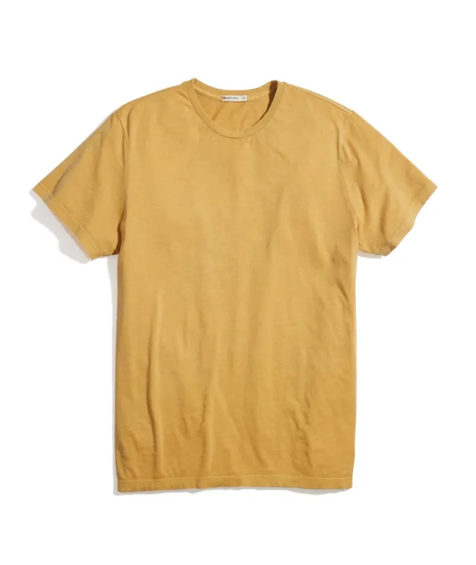 Signature Crew Tee in Faded Ochre sold by Marine Layer