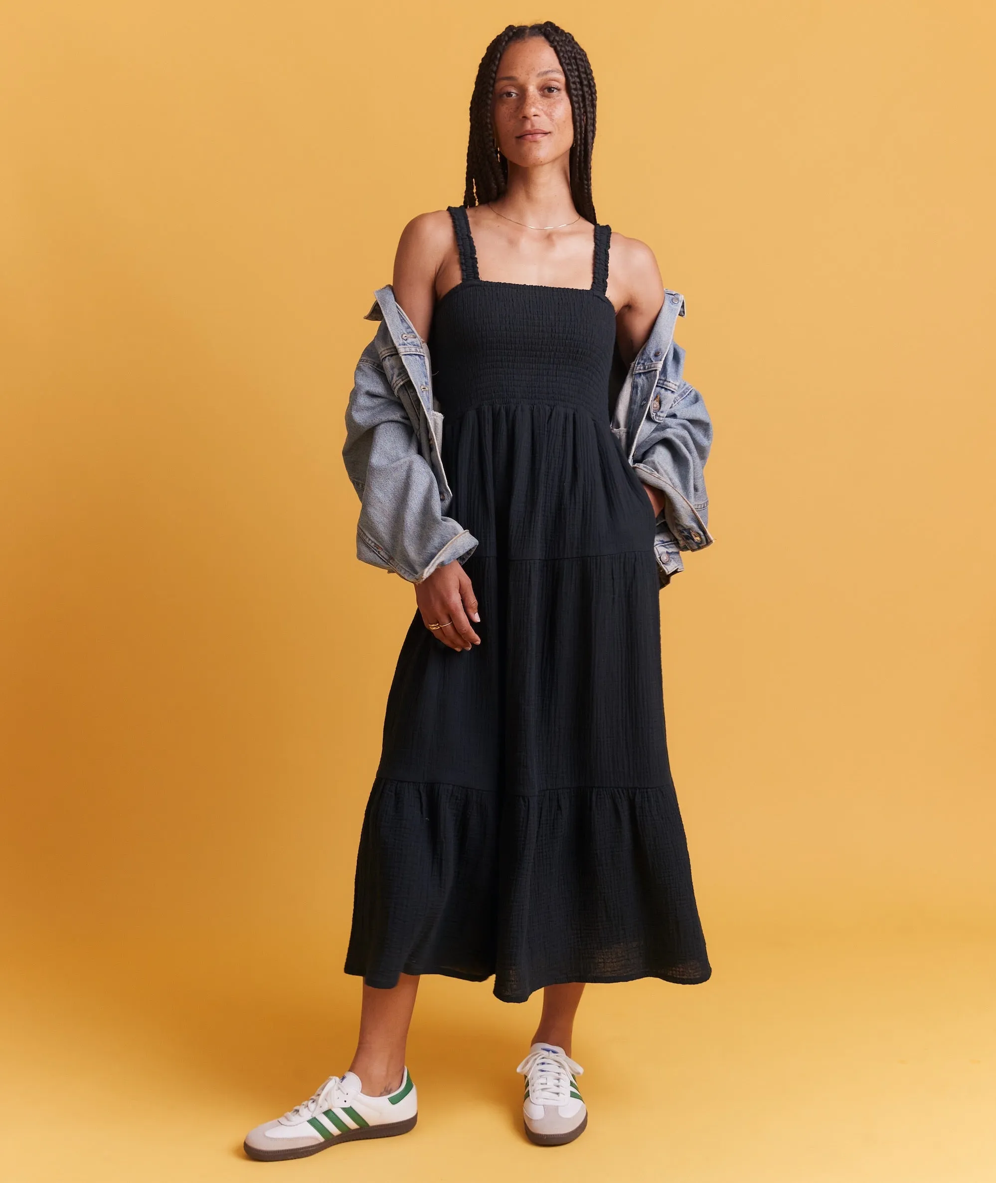 Selene Double Cloth Maxi Dress sold by Marine Layer product image thumbnail 4