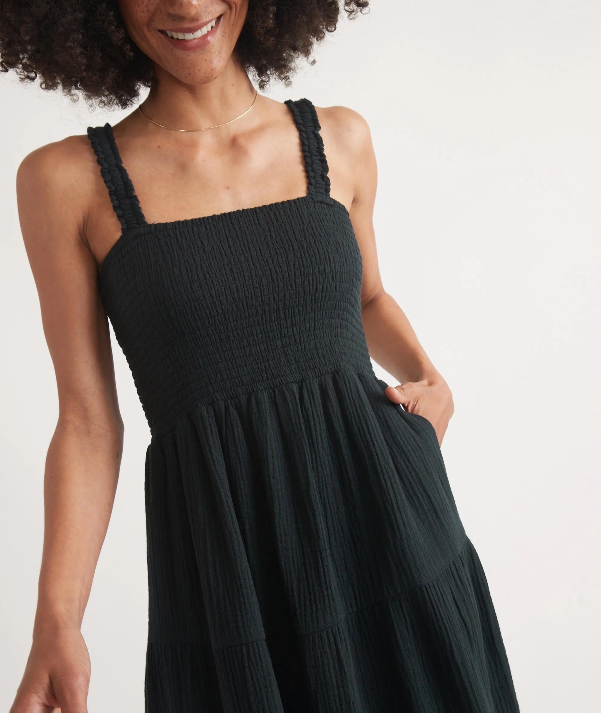 Selene Double Cloth Maxi Dress sold by Marine Layer product image thumbnail 2