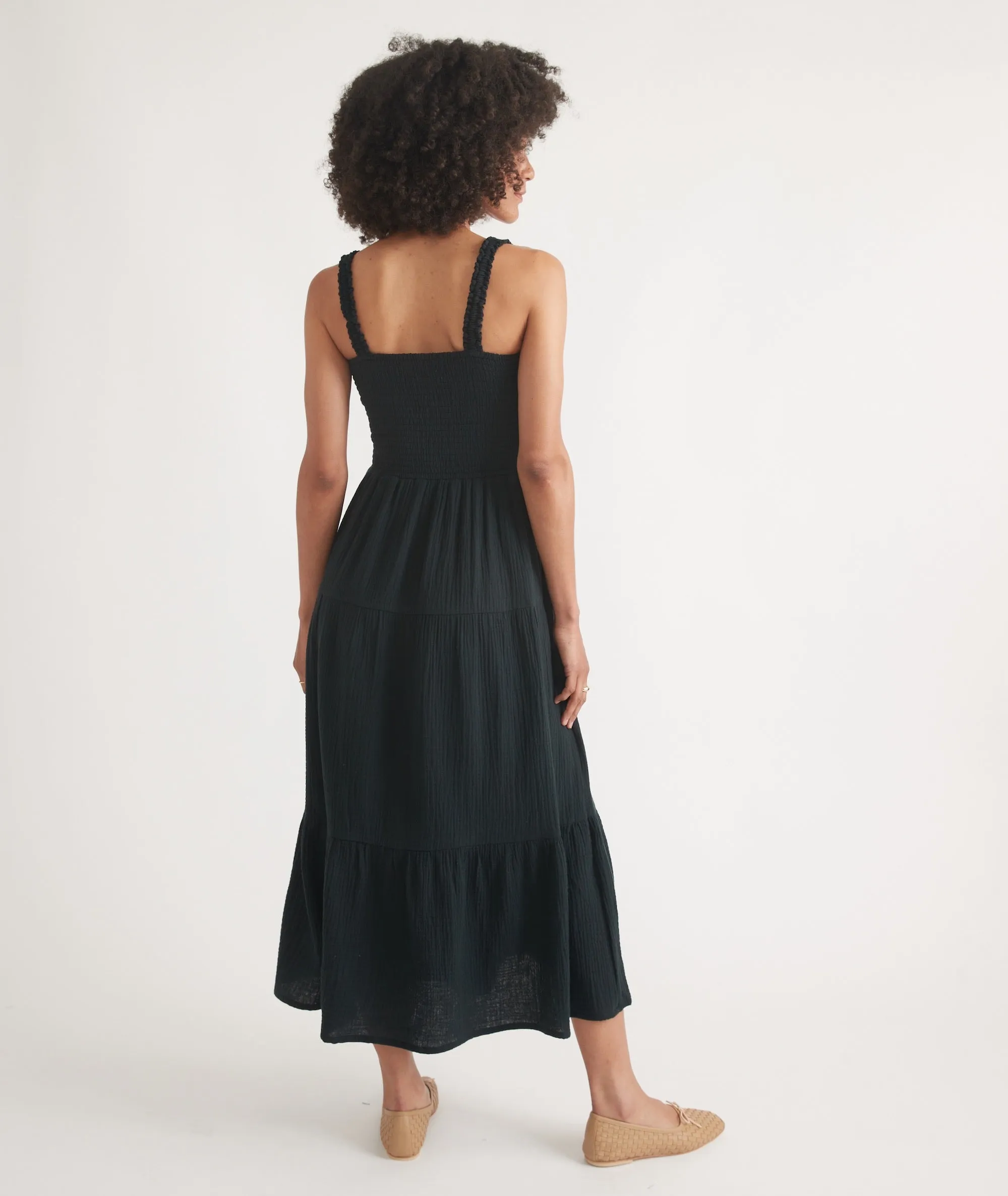 Selene Double Cloth Maxi Dress sold by Marine Layer product image thumbnail 5