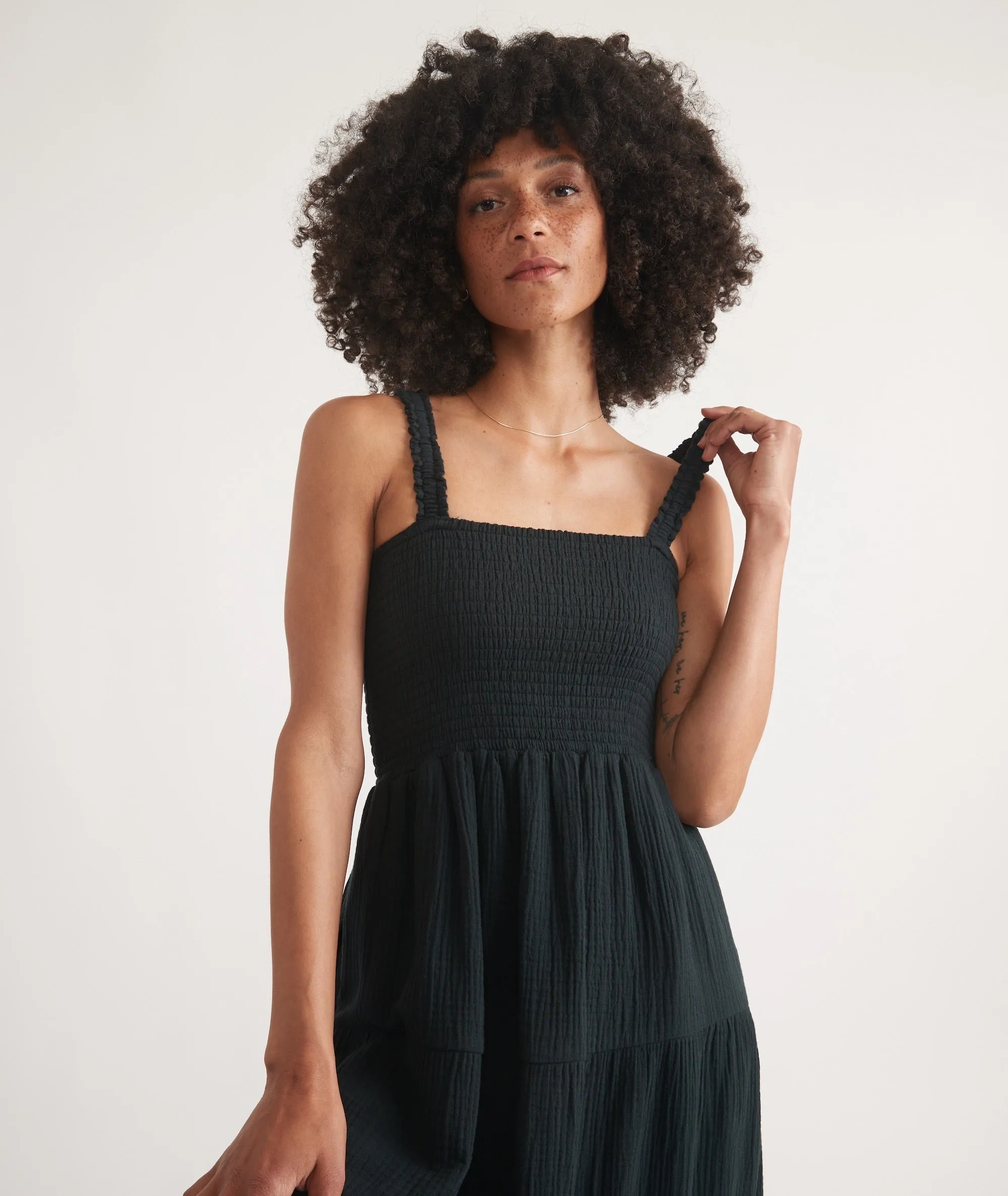 Selene Double Cloth Maxi Dress sold by Marine Layer product image thumbnail 3