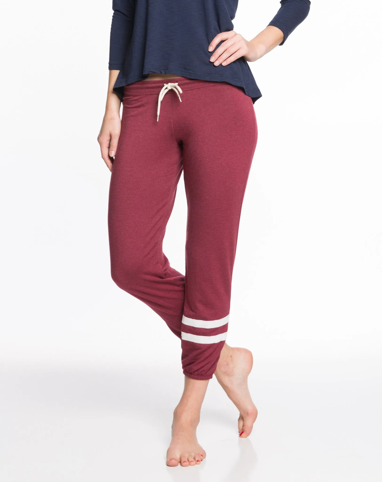 Varsity Stripe Joggers - Tibetan Red sold by Marine Layer product image thumbnail 4