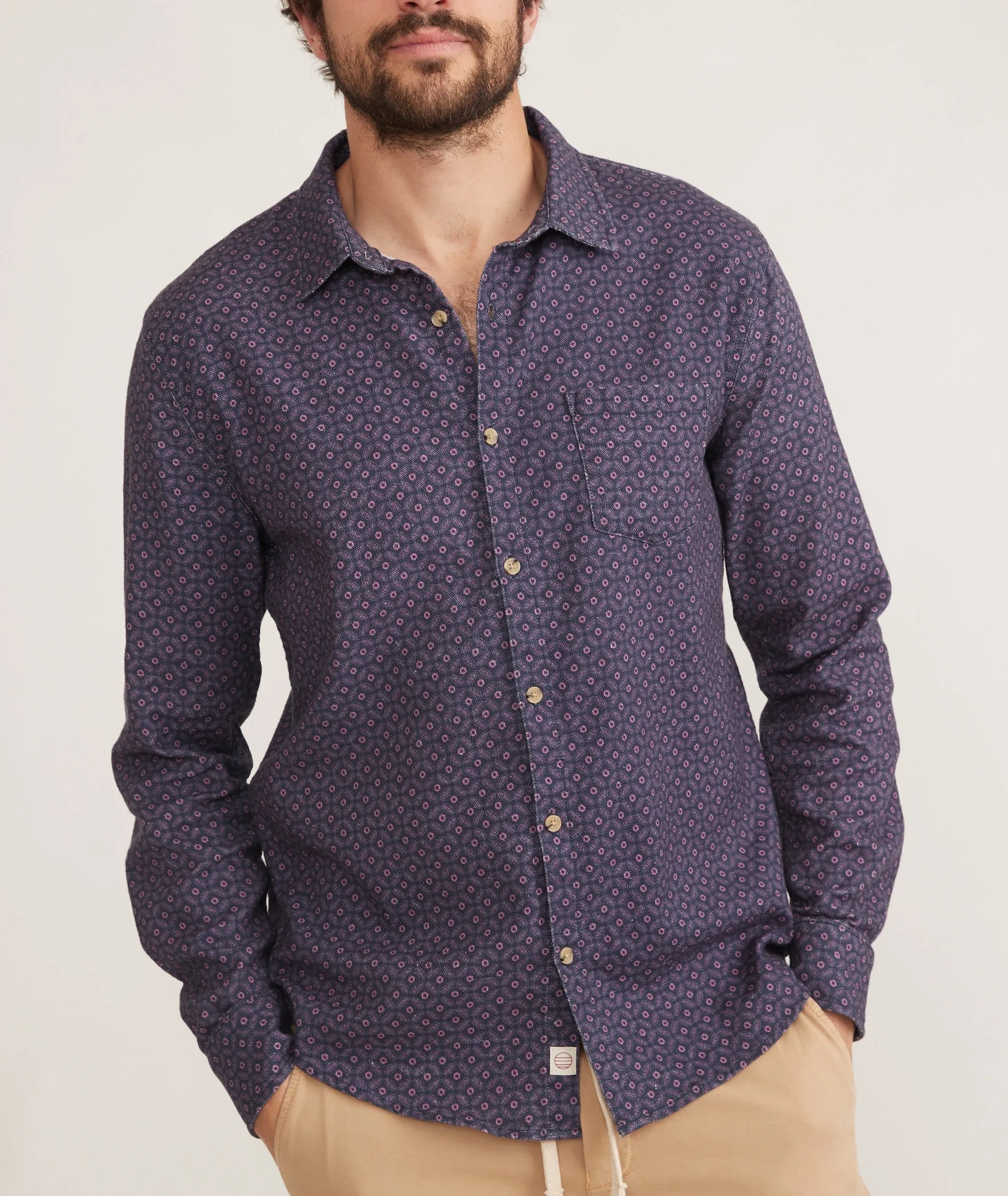 Stretch Selvage Long Sleeve Shirt sold by Marine Layer product image thumbnail 2