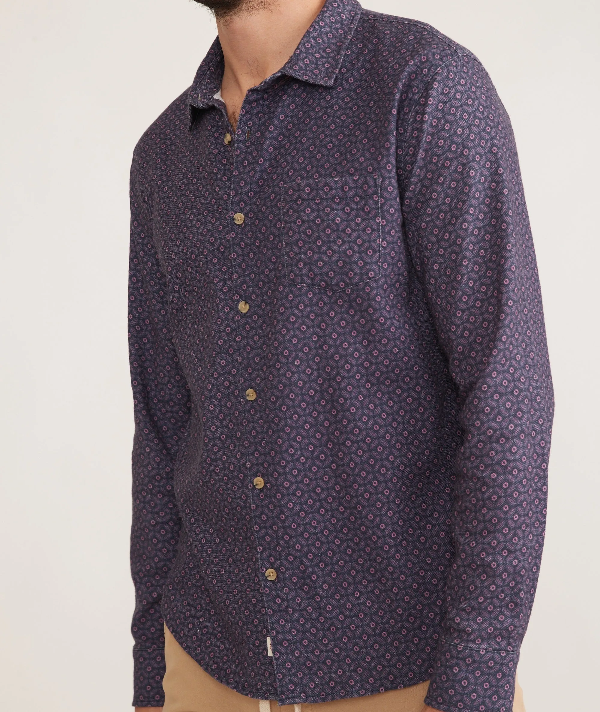 Stretch Selvage Long Sleeve Shirt sold by Marine Layer product image thumbnail 3