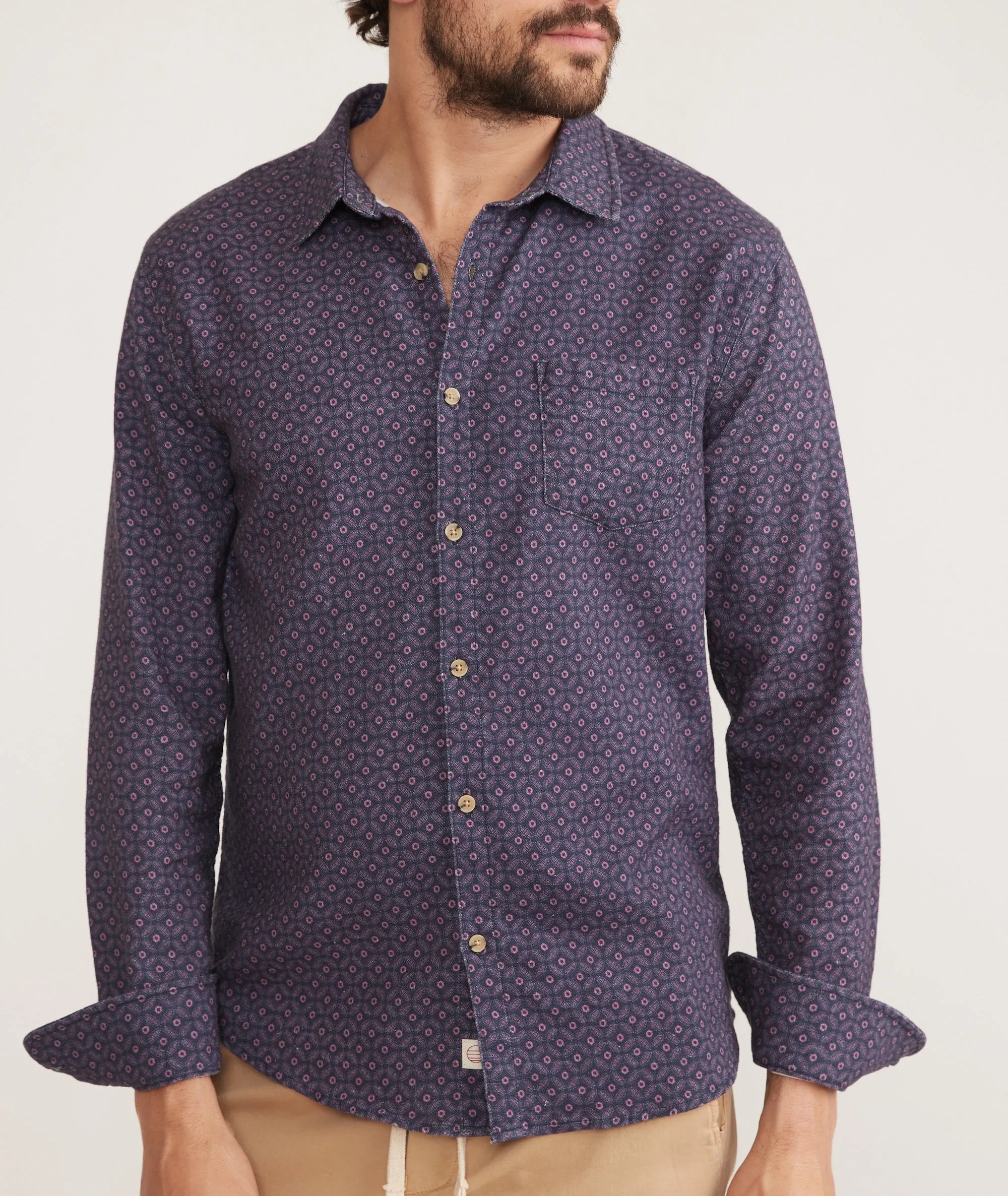 Stretch Selvage Long Sleeve Shirt sold by Marine Layer product image thumbnail 4