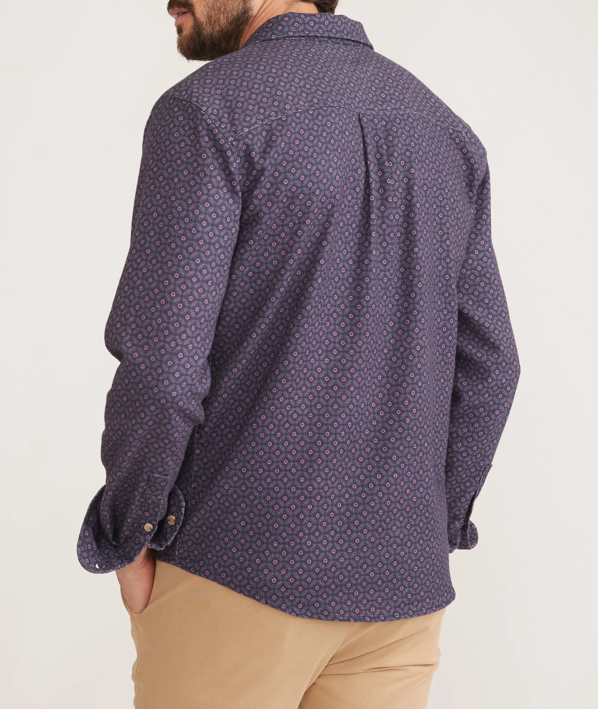 Stretch Selvage Long Sleeve Shirt sold by Marine Layer product image thumbnail 5